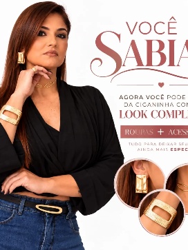 Look completo com roupas e acessórios Ciganinha